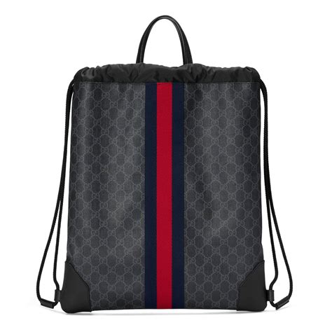 used gucci backpack men's|gucci drawstring backpack for men.